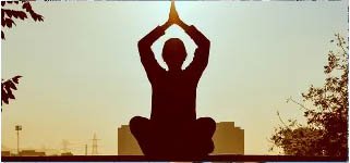 Yoga and meditation area Mahindra Blossom